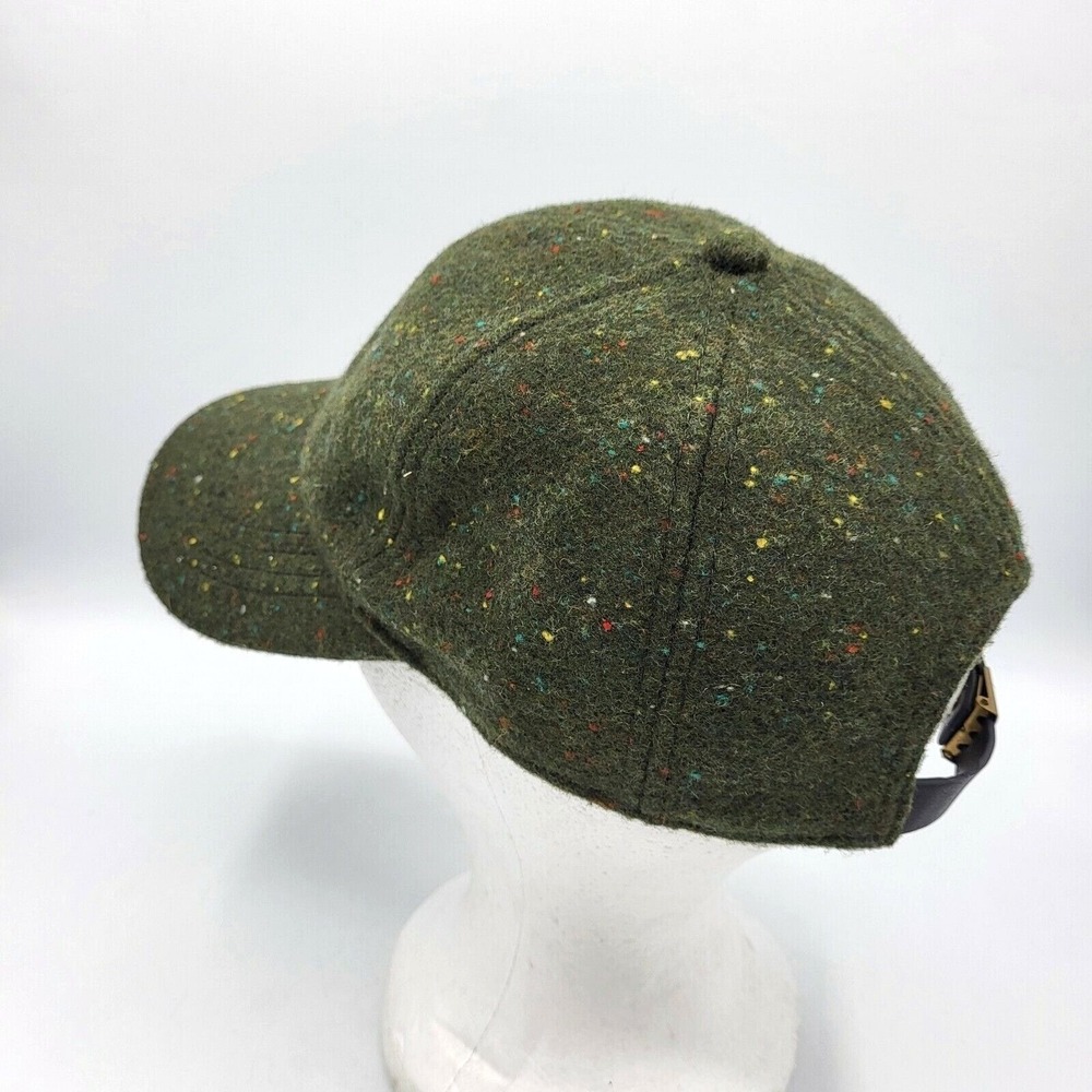 Universal Thread Women's Wool Blend Baseball Cap Green Speckled Tweed Adjustable